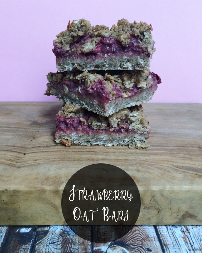 Strawberry Oat Bars