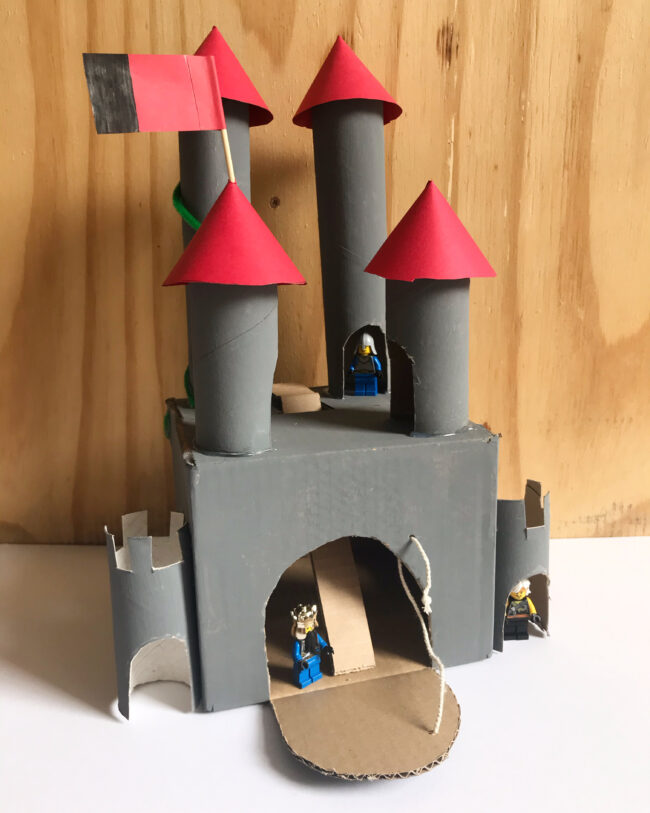 DIY Recycled Toilet Roll Castle