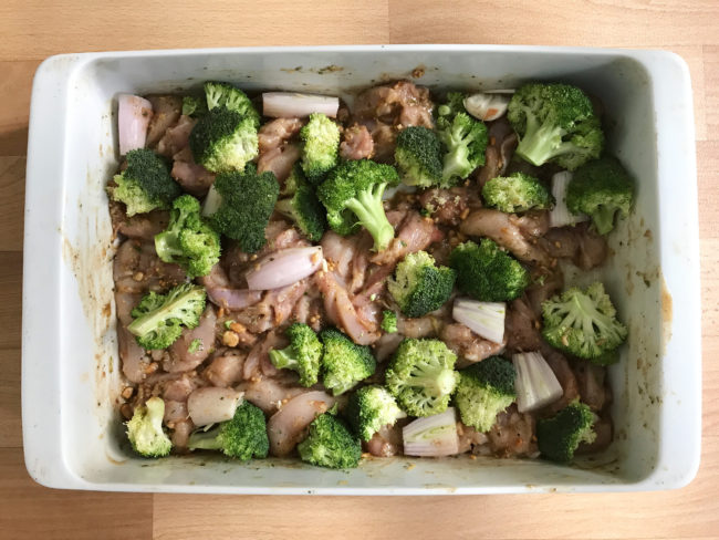 Peanut Butter Chicken Traybake