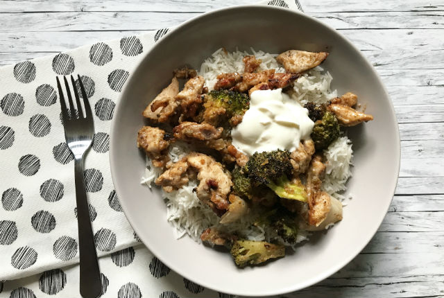 Peanut Butter Chicken Traybake