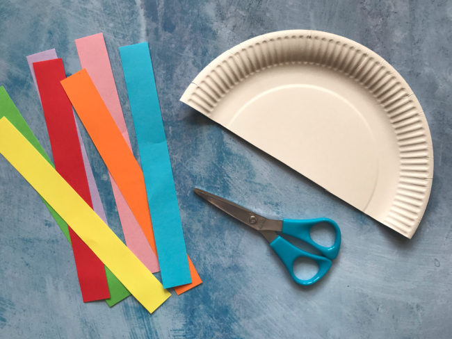 Paper Plate Rainbow Cloud