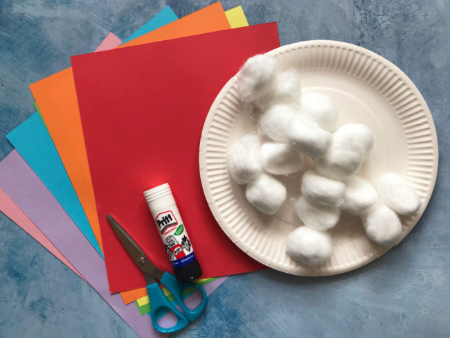 Paper Plate Rainbow Cloud