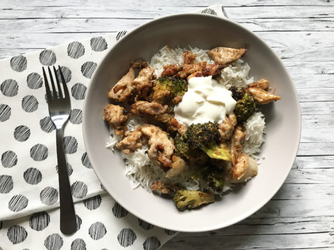 Peanut Butter Chicken Traybake