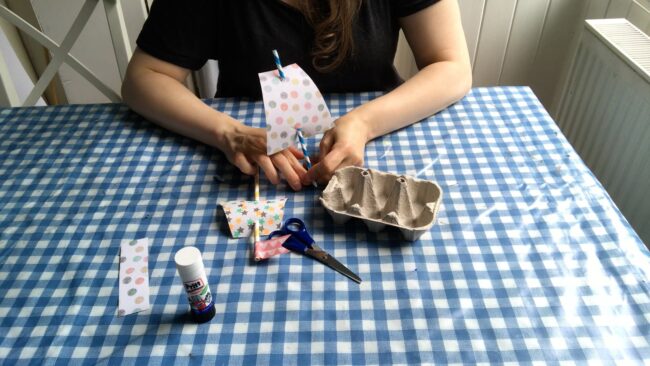 Recycled Egg Carton Boat