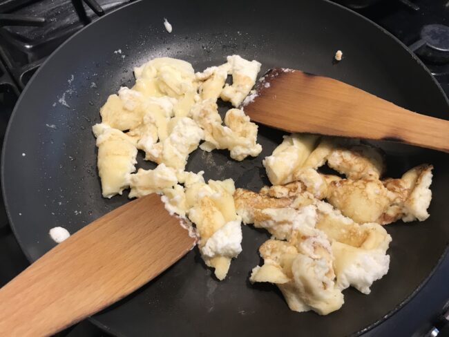 Kaiserschmarren Austrian shredded pancakes