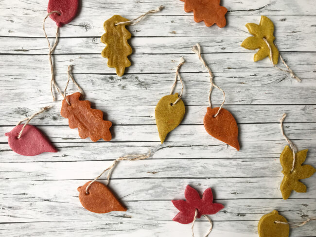 Salt Dough Autumn Leaves