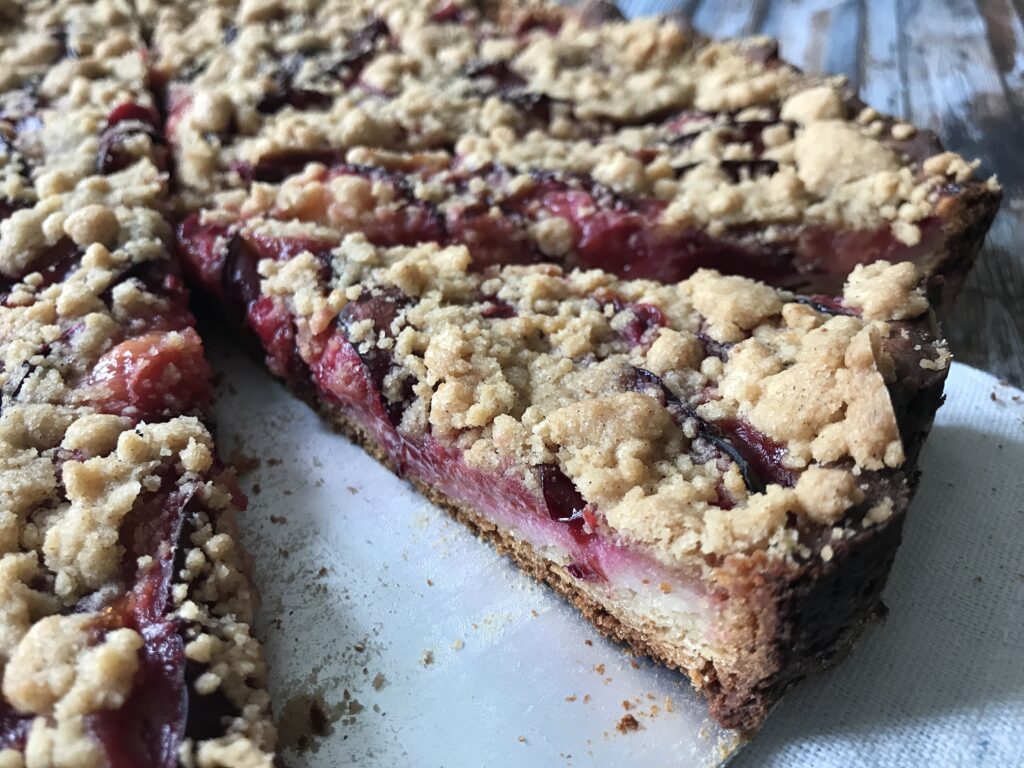 Pflaumenkuchen German Plum Crumble Cake