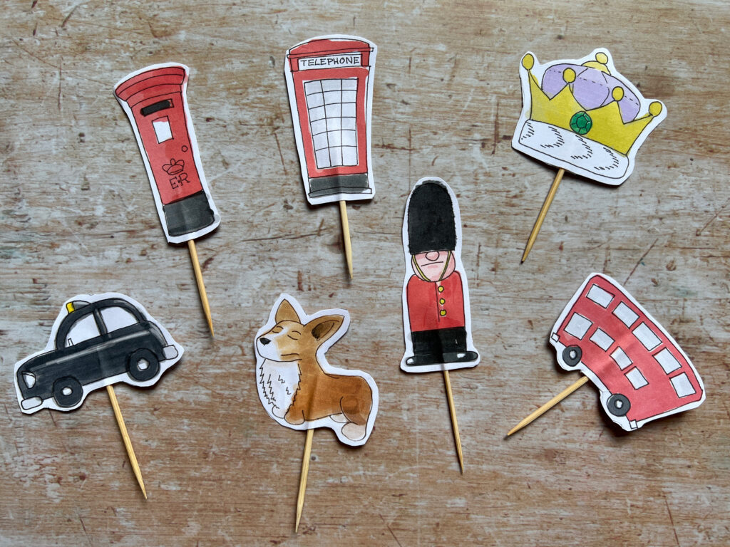 Jubilee Cupcake Toppers Free Printables