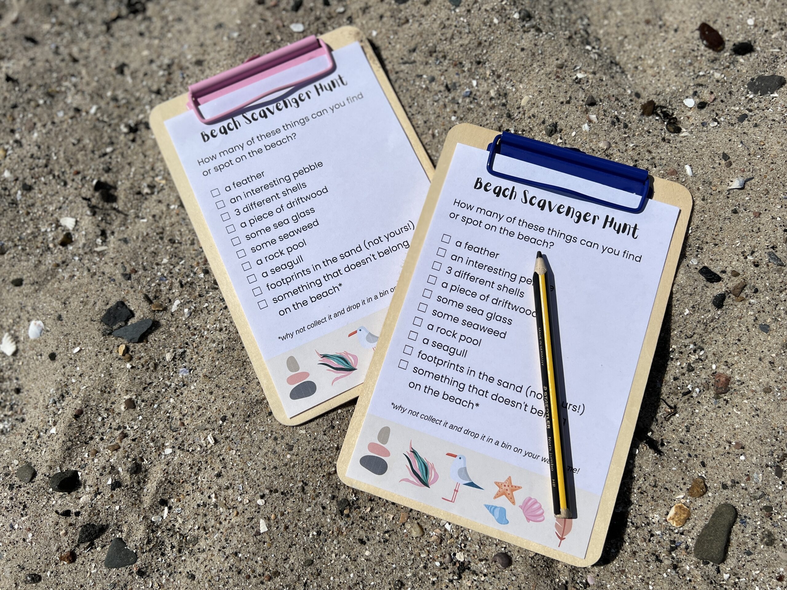 Beach Scavenger Hunt Free Printable