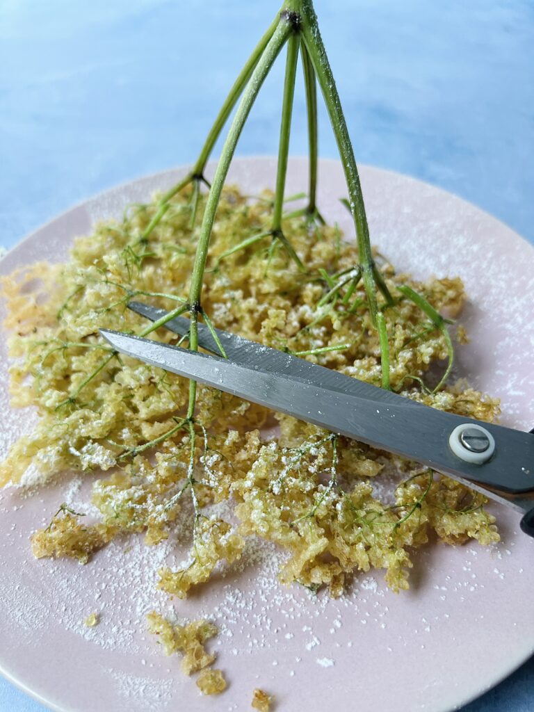 Elderflower Fritters - Frittierte Holunderblüten