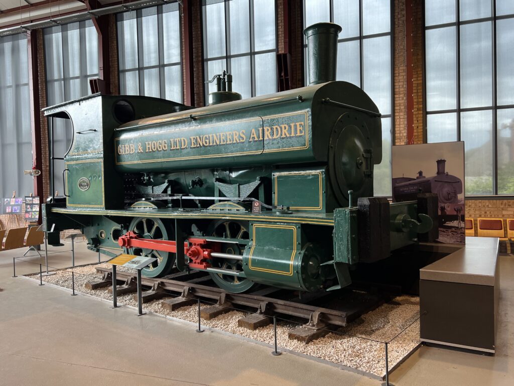 Summerlee Museum exhibition hall locomotive