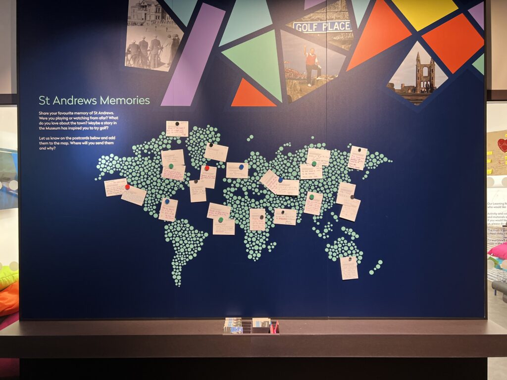 R&A World Golf Museum world map