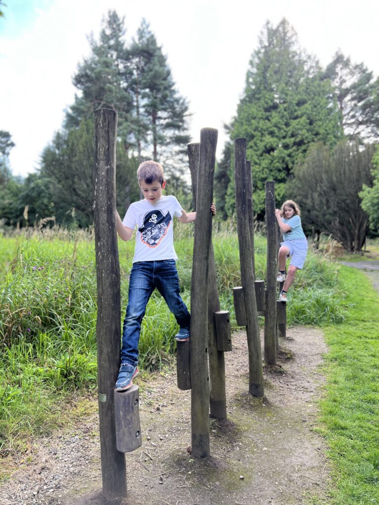 Callendar Park Play Trail stilts