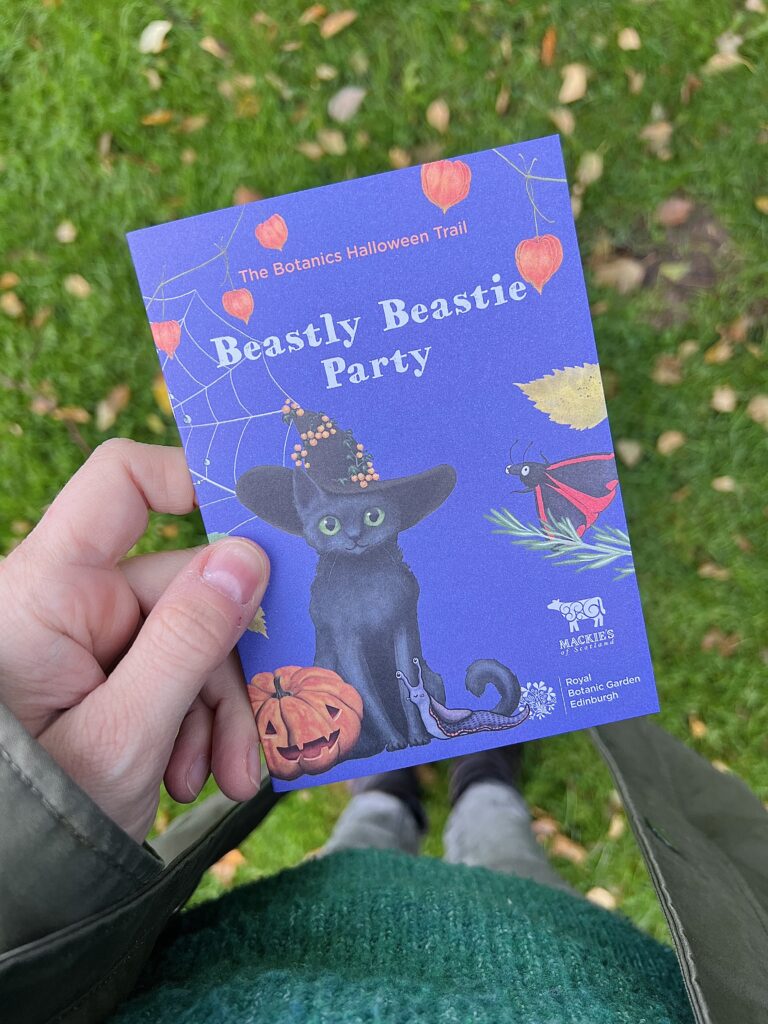 Edinburgh Botanics Halloween Trail booklet