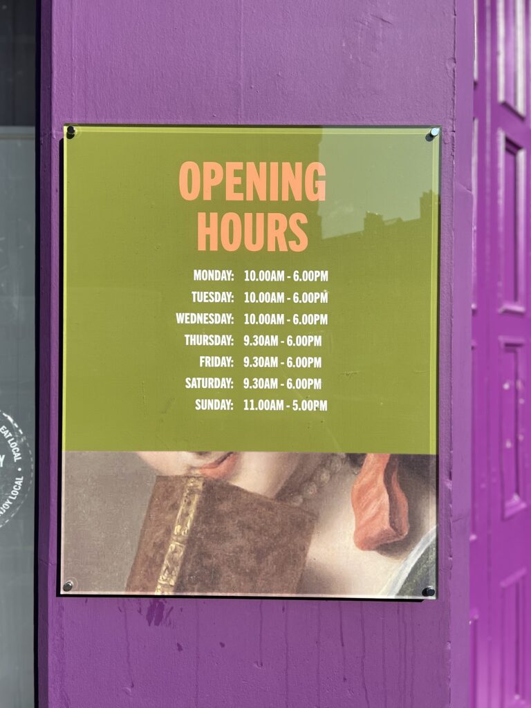 The Edinburgh Bookshop Opening Hours