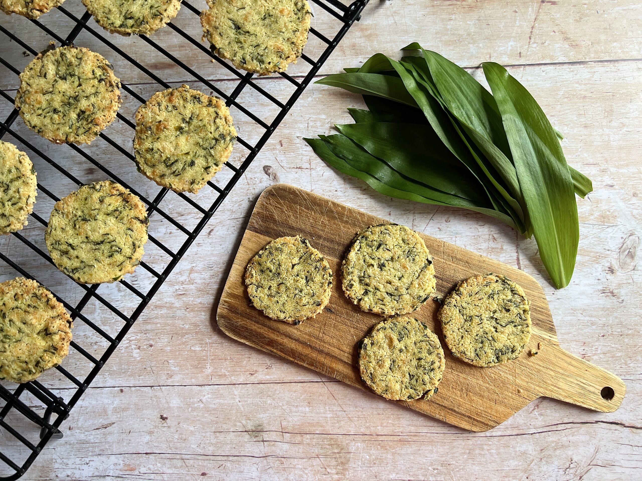 Wold Garlic and Cheddar Bicuits