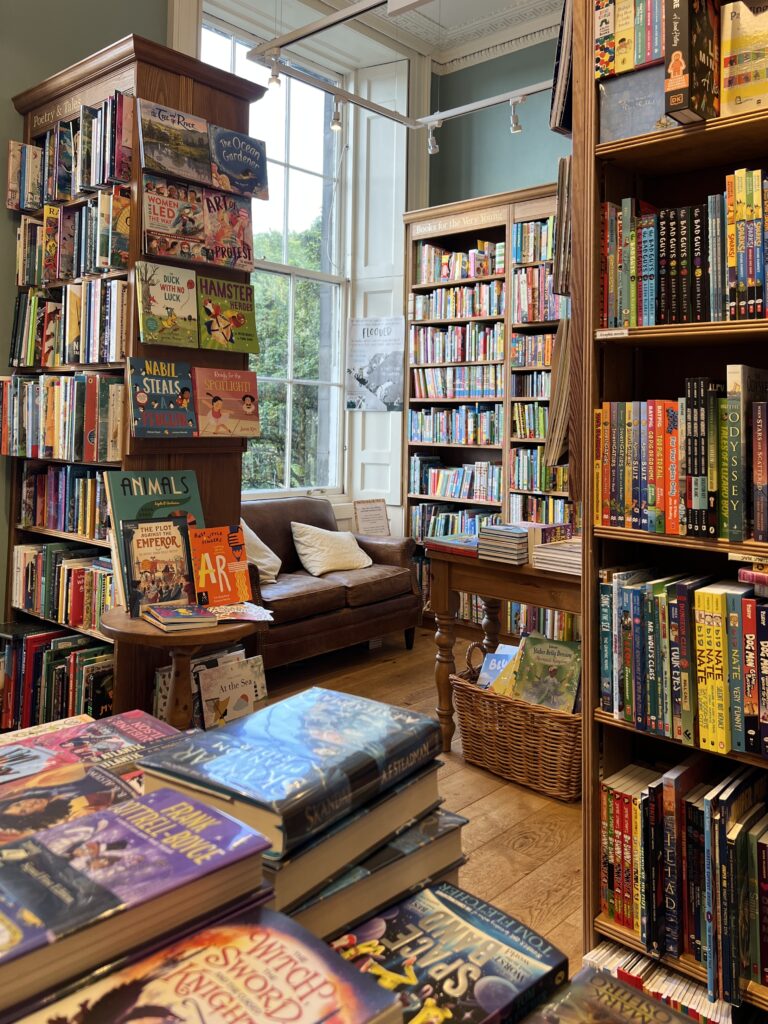 Topping and Company Books Edinburgh reading nook