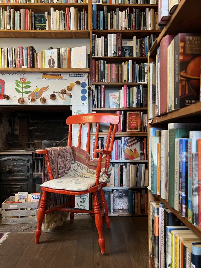 Tills Second Hand Bookshop red chair