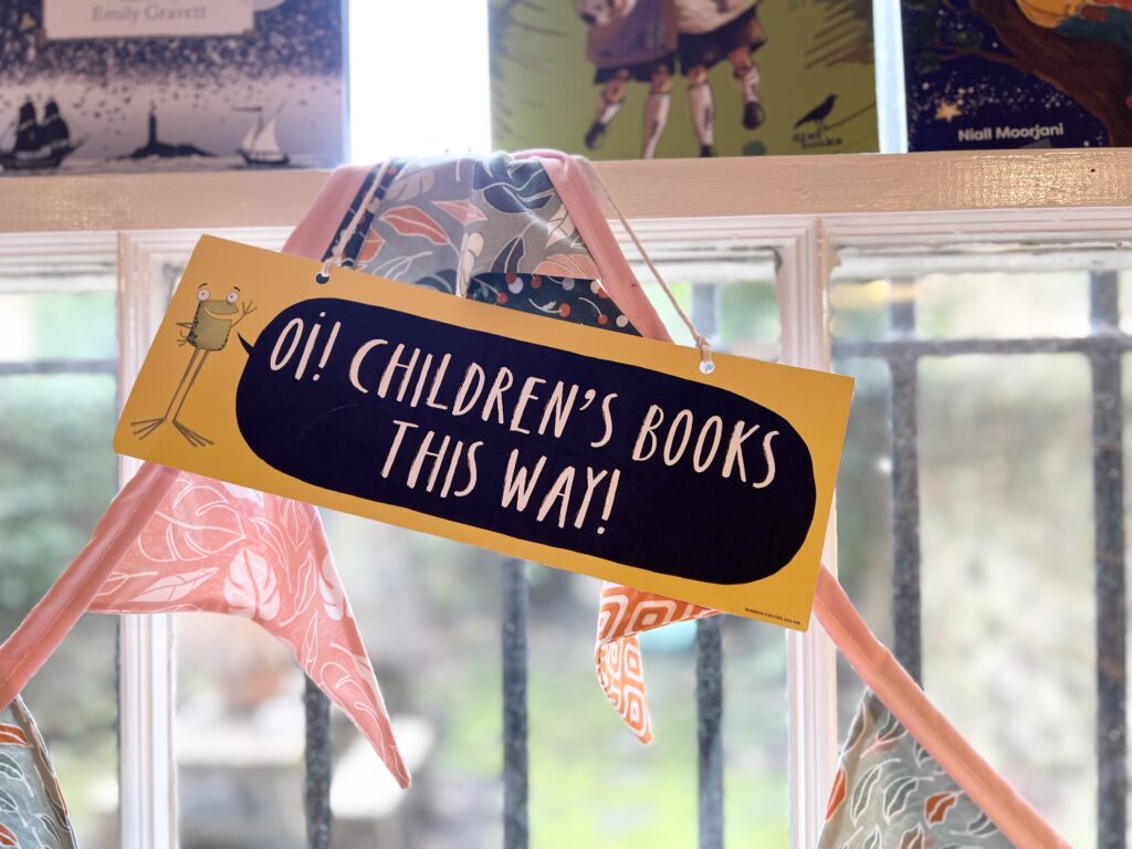 Oi! Children's Books This Way! Sign