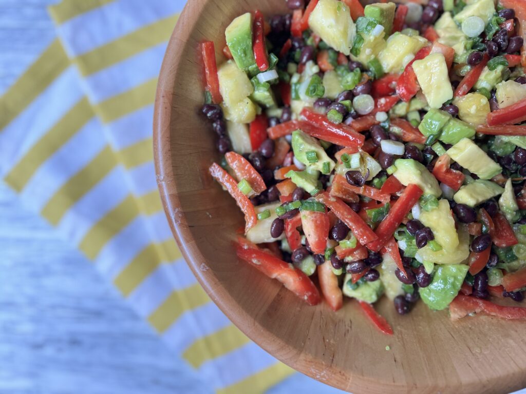 Black Bean Avocado Pineapple Salad