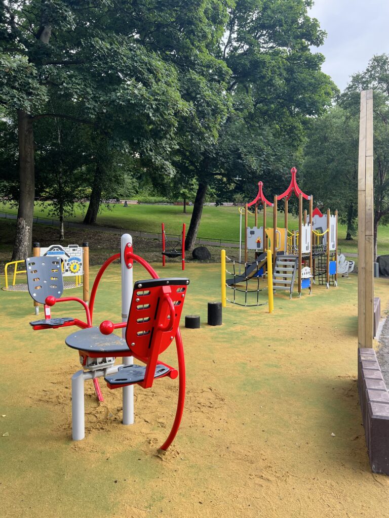 Princes Street Gardens Playground Edinburgh see-saw